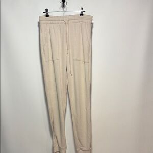 Women's Cream Track Pants